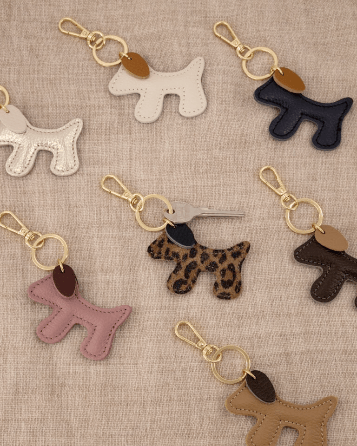 Leren sleutehangers - Honden