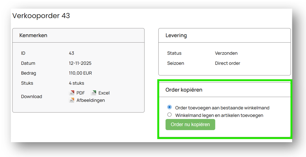 Eenvoudig herbestellen via deze nieuwe functie