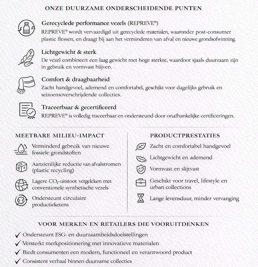 duurzame sjaals bij teatro